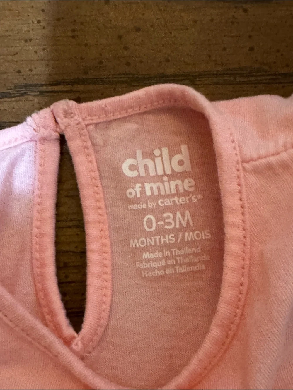 Carter's Light Pink Baby Bodysuit